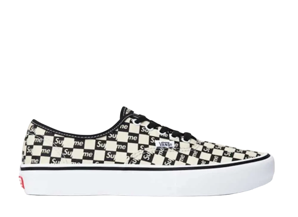 Supreme × Vans Authentic "Black Checker Logo"