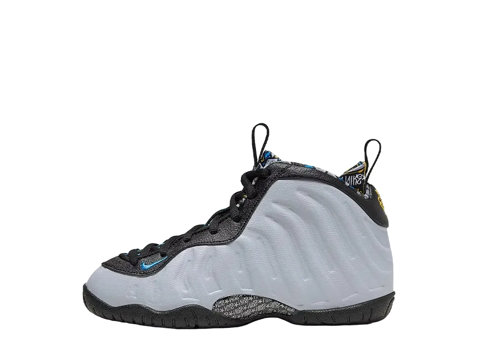 Nike PS Air Foamposite One Graffiti "Muslin/Lavender Mist/Hyper Crimson/Volt"