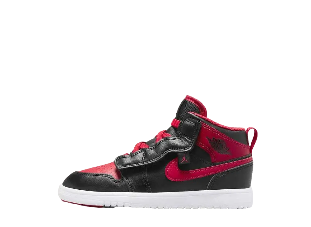 Nike PS Jordan 1 Mid "Bred Toe"