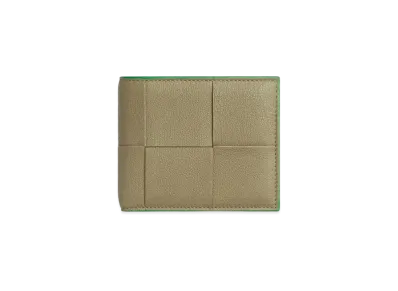 Bottega Veneta Bi-Fold Wallet "Taupe/Parakeet"