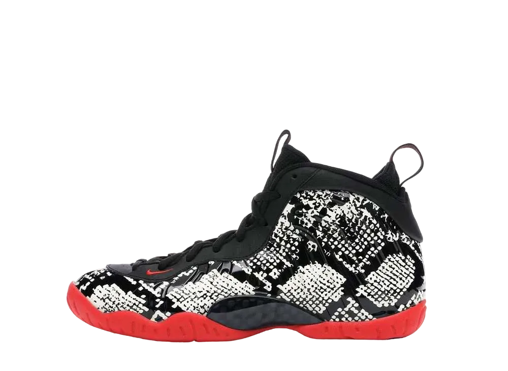 Nike GS Air Foamposite One Albino Snakeskin "Sail/Habanero Red/Black"
