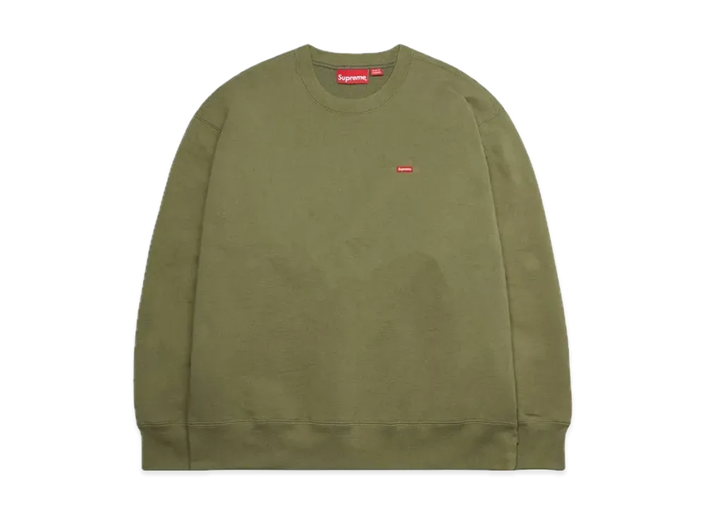 Supreme Small Box Crewneck "Light Olive" (22FW)