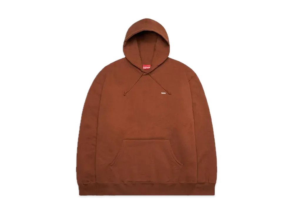 Supreme Enamel Small Box Hooded Sweatshirt "Brown"