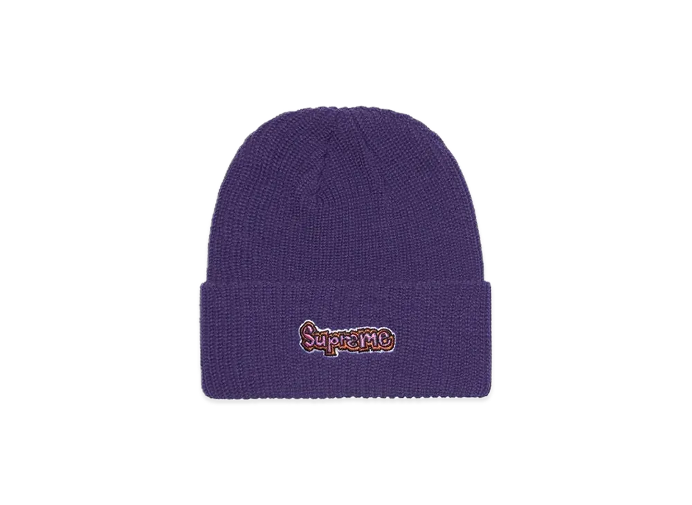 Supreme Gonz Logo Beanie "Purple"