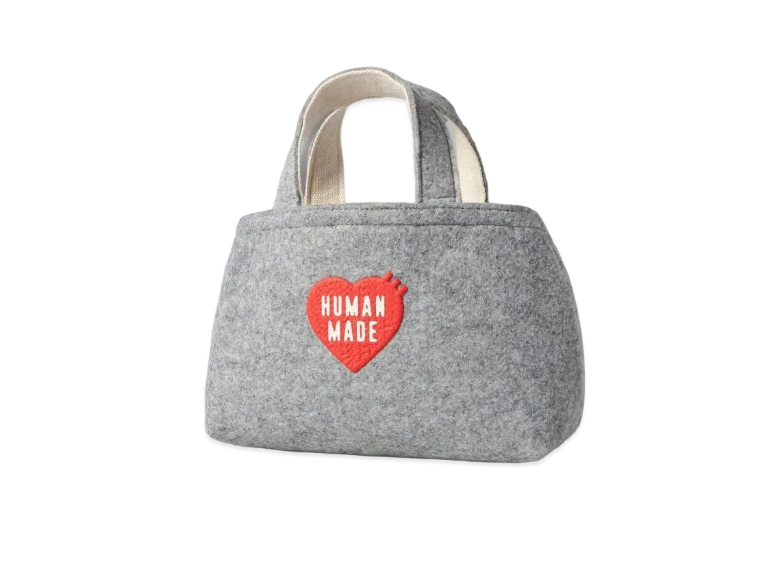 バッグ HUMAN MADE FELT TOTE BAG SMALL GREY HUMAN MADE FELT TOTE BAG SMALL 