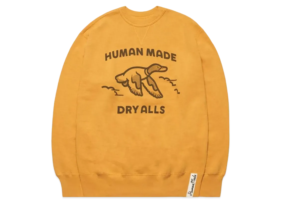 HUMAN MADE Duck Tsuriami Sweatshirt "Yellow"