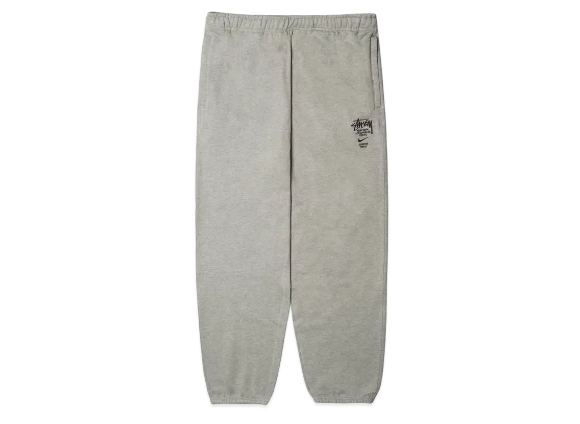 Nike x Stussy International Sweatpants (US Size) "Grey" DC4227-050
