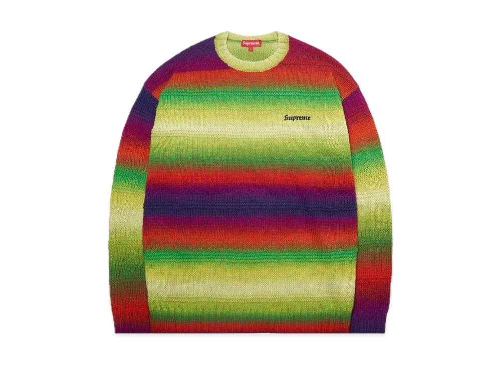 Supreme Gradient Stripe Sweater "Multi"