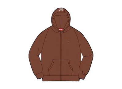 Supreme Brim Zip Up Hooded Sweatshirt "Dark Brown"