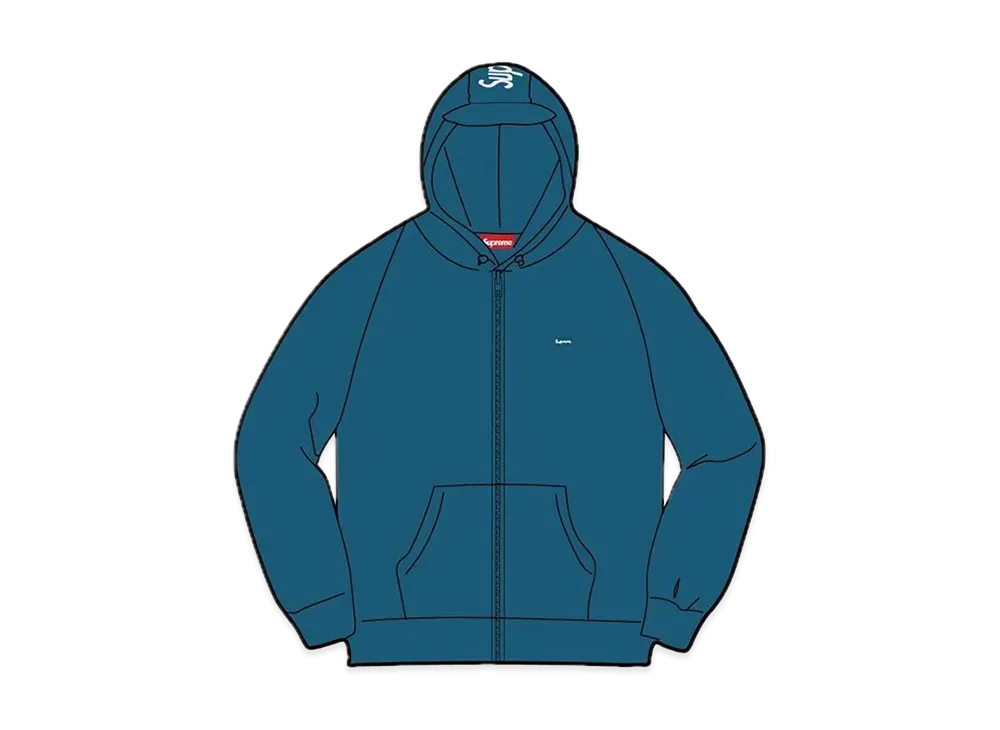 Supreme Brim Zip Up Hooded Sweatshirt "Marine Blue"
