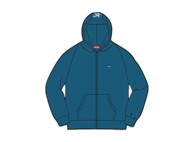 Supreme Brim Zip Up Hooded Sweatshirt "Marine Blue"
