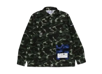 A BATHING APE x UNDEFEATED Color Camo Flannel Jacket BAPE Limited Ver. "Green"