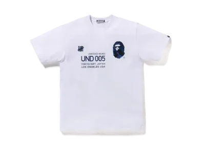 A BATHING APE x UNDEFEATED Airplane S/S Tee "Blue"