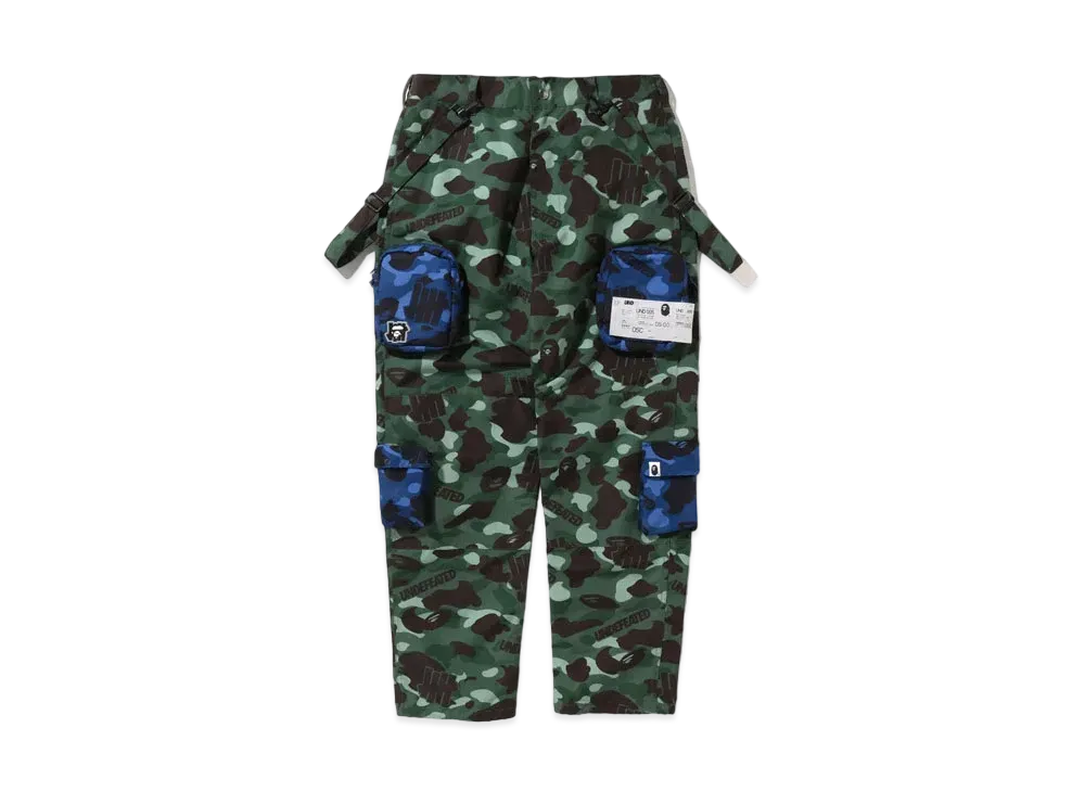 A BATHING APE x UNDEFEATED Color Camo Multi Pouch Pocket Pants BAPE Limited Ver. "Green"
