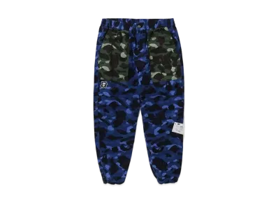 A BATHING APE x UNDEFEATED Color Camo Flannel Pants "Blue"