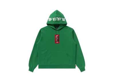 Black Eye Patch Handle With Care Label Hoodie "Green"