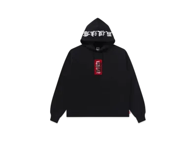 Black Eye Patch Handle With Care Label Hoodie "Black"