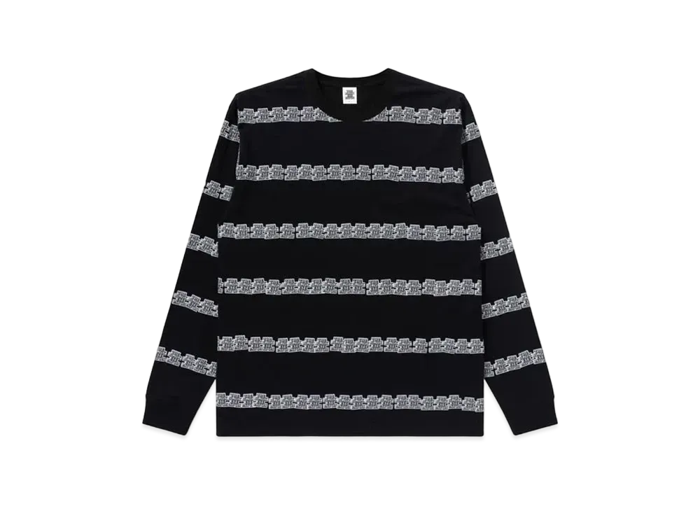 Black Eye Patch OG Label Bordered L/S Tee "Black"