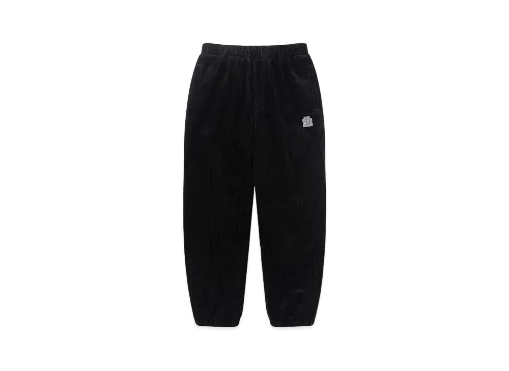 Black Eye Patch OG Label Corduroy Track Pants "Black"