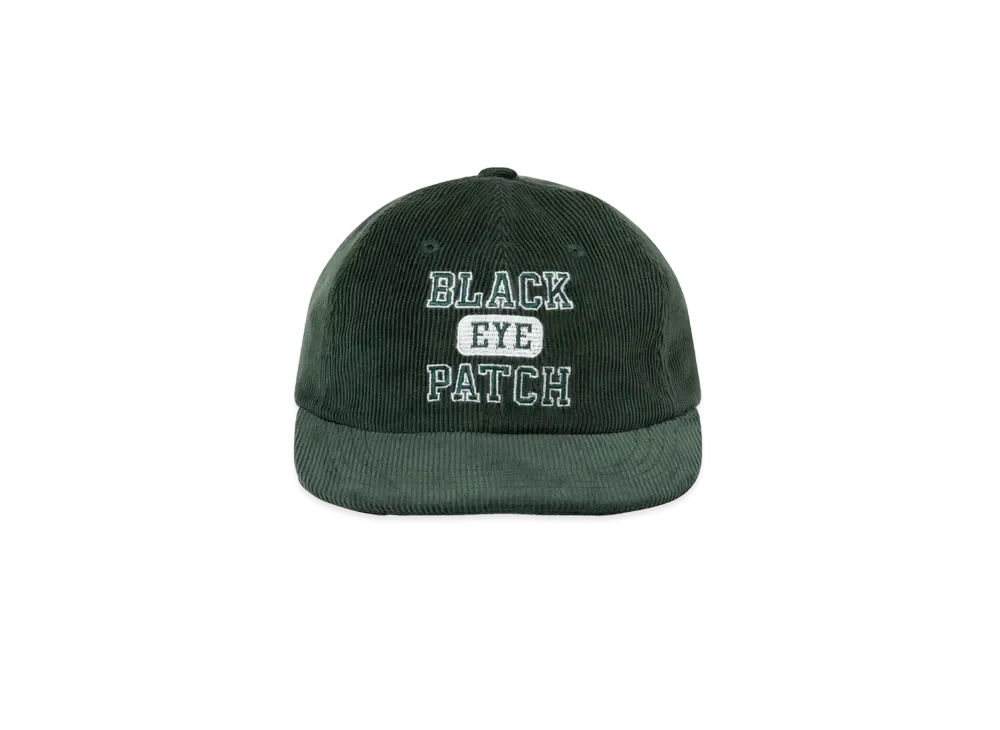 Black Eye Patch College Cap "Green"