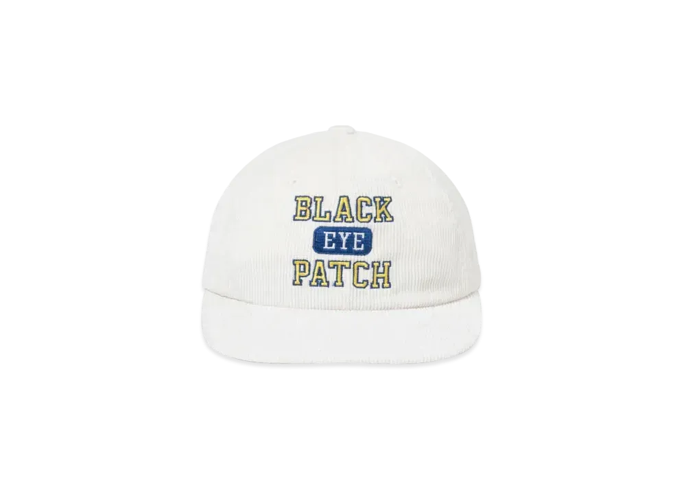 Black Eye Patch College Cap "White"