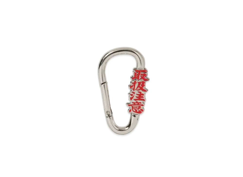 Black Eye Patch Handle With Care Carabiner "Silver"