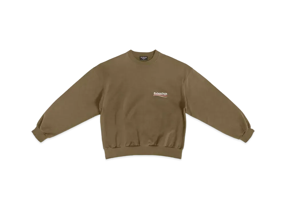 BALENCIAGA Political Campaign Sweatshirt "Khaki"