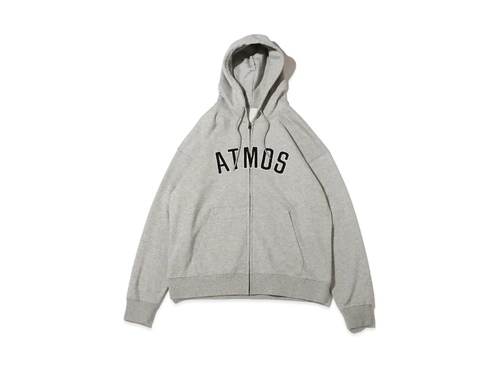 atmos Arch Logo Zip Up Hoodie "Grey"