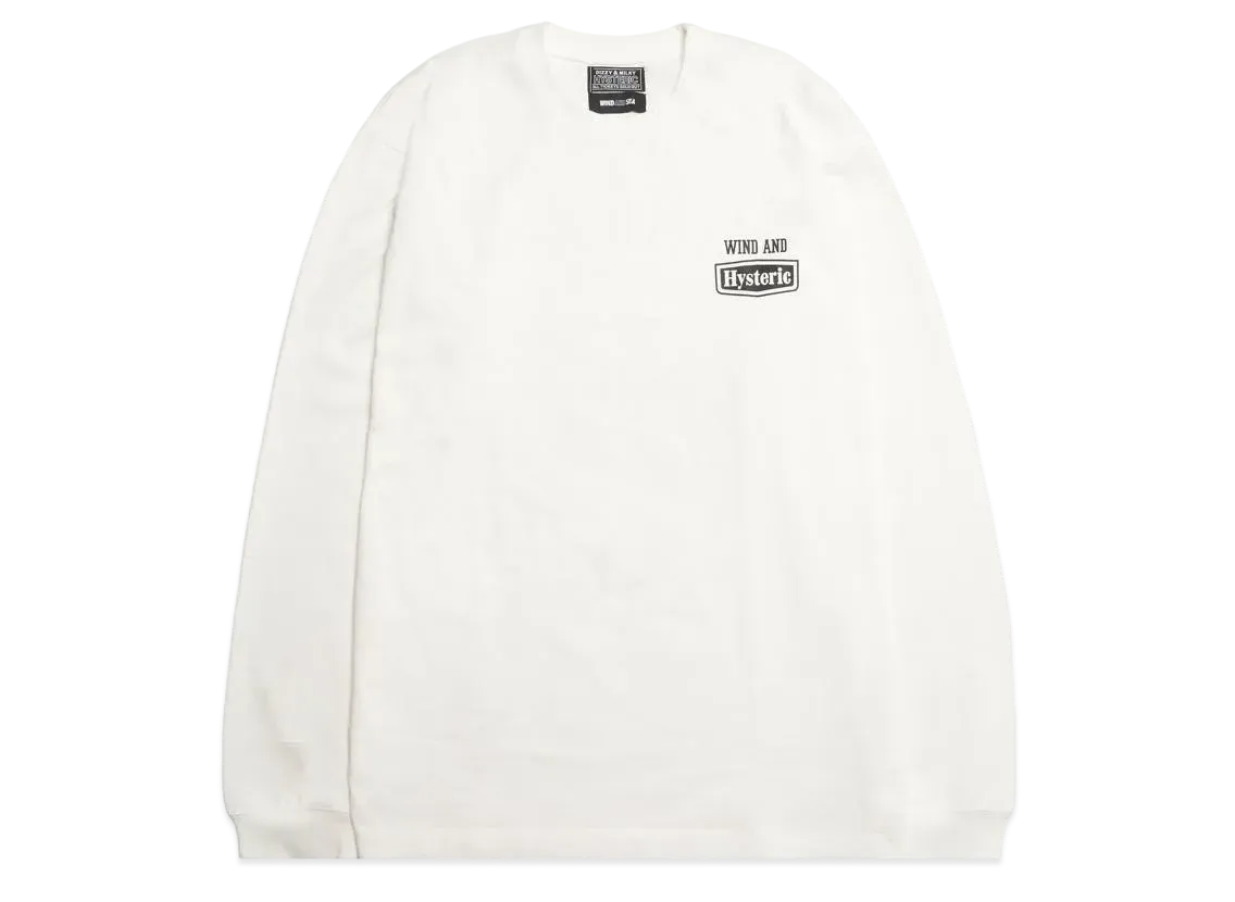 WIND AND SEA x HYSTERIC GLAMOUR L/S T Shirt "White"