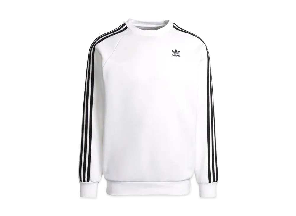 adidas Adicolor Classics 3 Stripe Crewsweat "White"