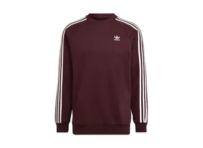 adidas Adicolor Classics 3 Stripe Crewsweat "Shadow Maroon"