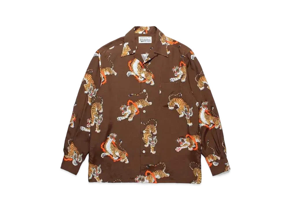 WACKO MARIA Tim Lehi / Hawaiian Shirt #1 "Brown"