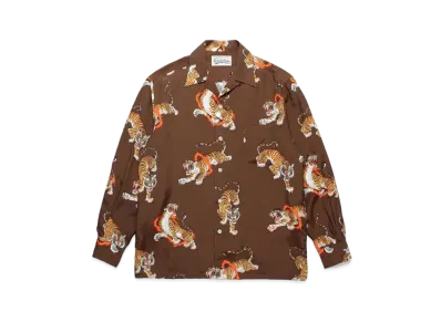 WACKO MARIA Tim Lehi / Hawaiian Shirt #1 "Brown"