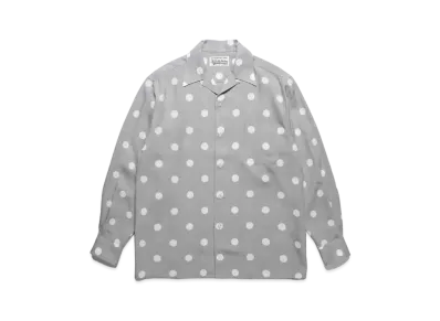WACKO MARIA Dots Open Collar Shirt "Gray"