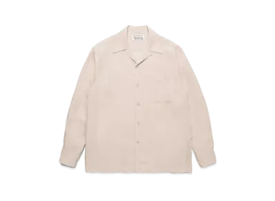 WACKO MARIA 50's Open Collar Shirt "Ivory"