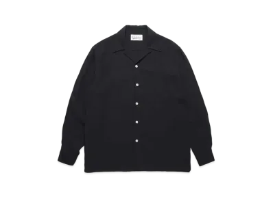 WACKO MARIA 50's Open Collar Shirt "Black"