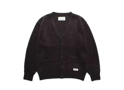 WACKO MARIA Premium Mohair Knit Cardigan "Dark Brown"