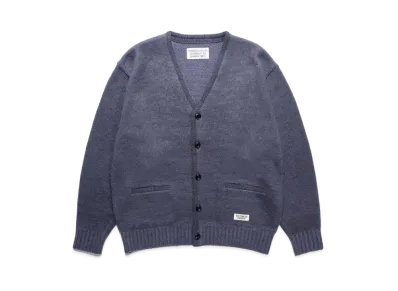 WACKO MARIA Premium Mohair Knit Cardigan "Ash Blue"