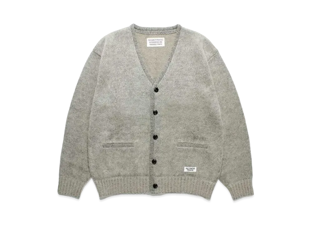 WACKO MARIA Premium Mohair Knit Cardigan "Gray"