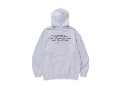 XLARGE Store Address Zip Hooded Sweat "Ash"