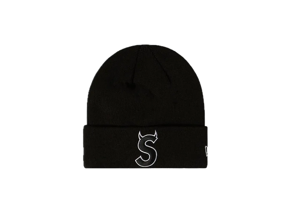 Supreme New Era S Logo Beanie "Black" (22FW)
