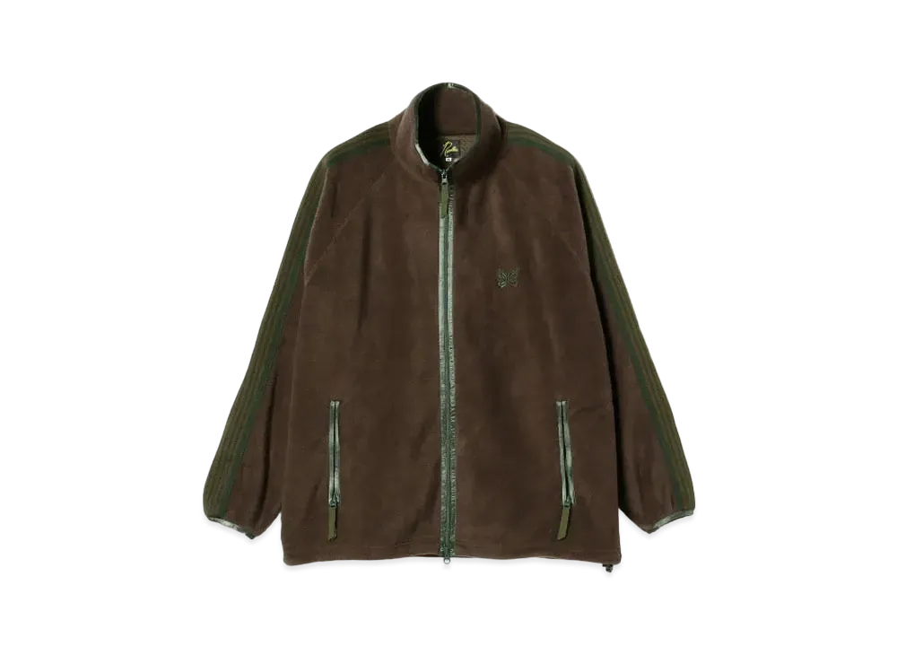 Needles x BEAMS Fleece Track Jacket "Brown/Green"