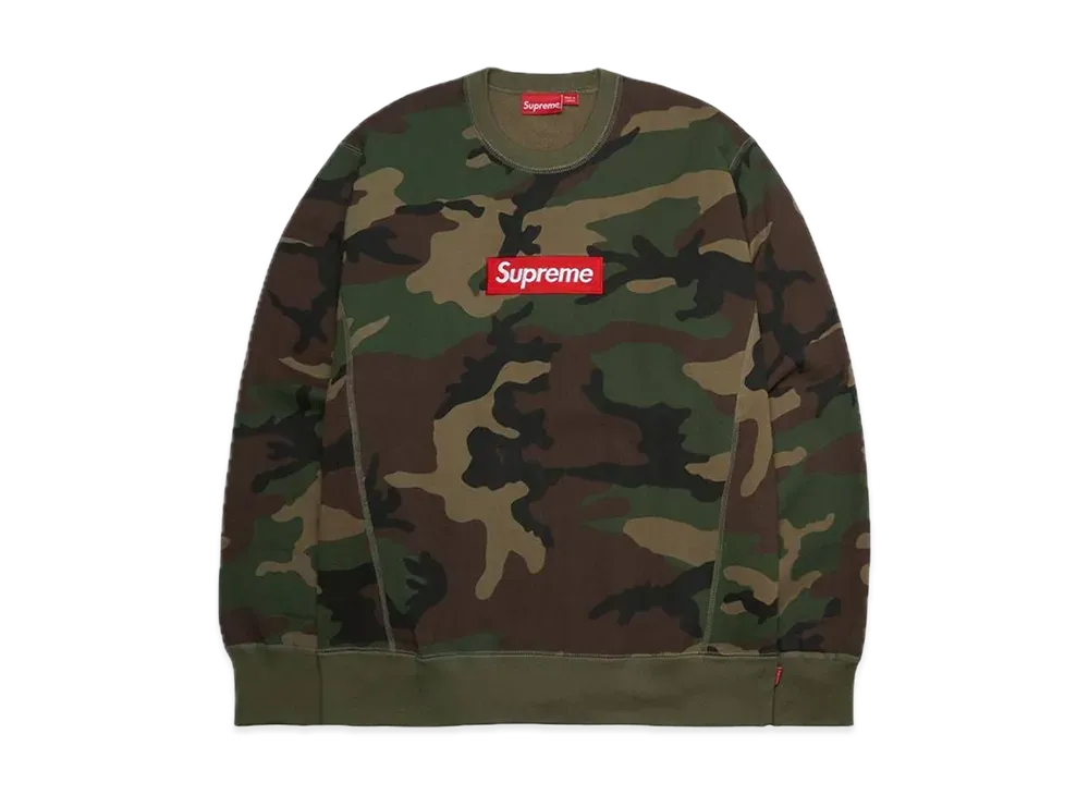 Supreme Box Logo Crewneck "Woodland Camo" (15FW)