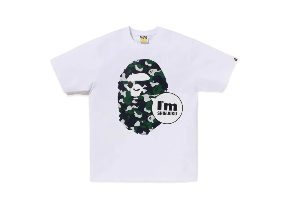 A BATHING APE Bape Store Isetan Men's Ape Head Tee "White"