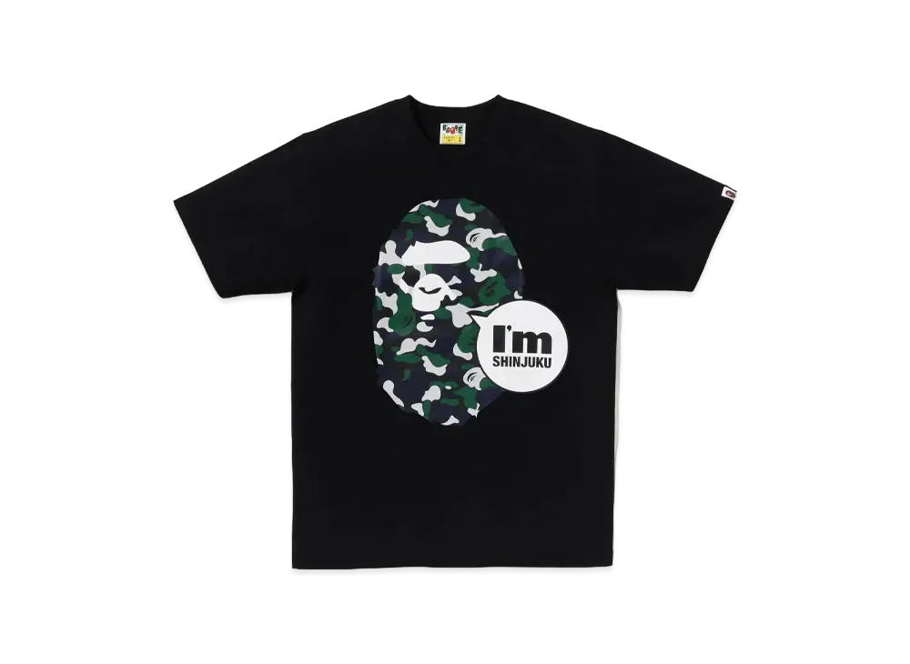 A BATHING APE Bape Store Isetan Men's Ape Head Tee "Black"