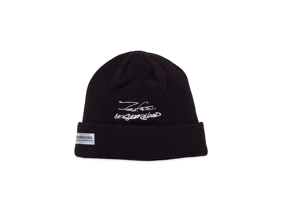 NEIGHBORHOOD x Futura Laboratories Homespray FL-007 Beanie CAP . AC "Black"