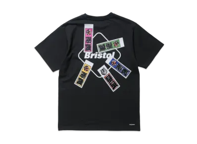 F.C.Real Bristol Sneakerwolf Senjafuda Emblem Tee "Black"