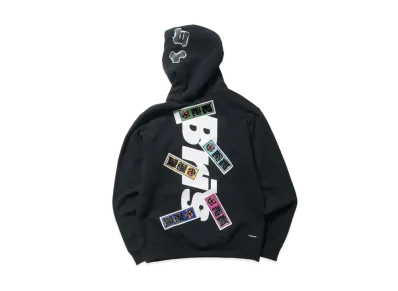 F.C.Real Bristol Sneakerwolf Senjafuda Team Hoodie "Black"