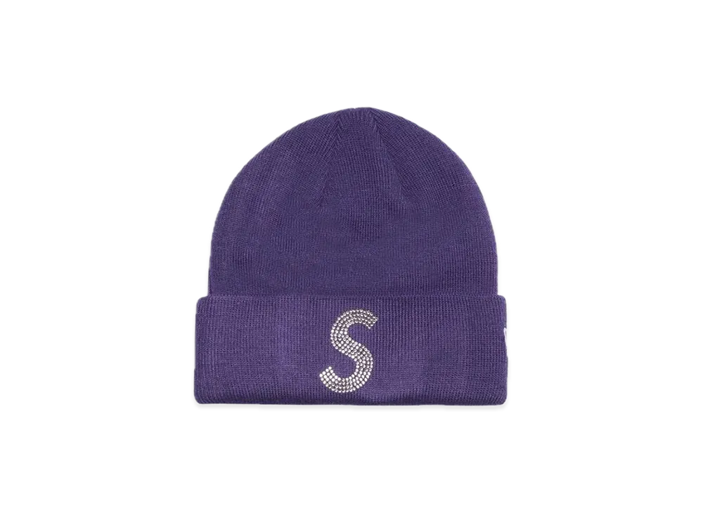 Supreme New Era® Swarovski® S Logo Beanie "Purple"