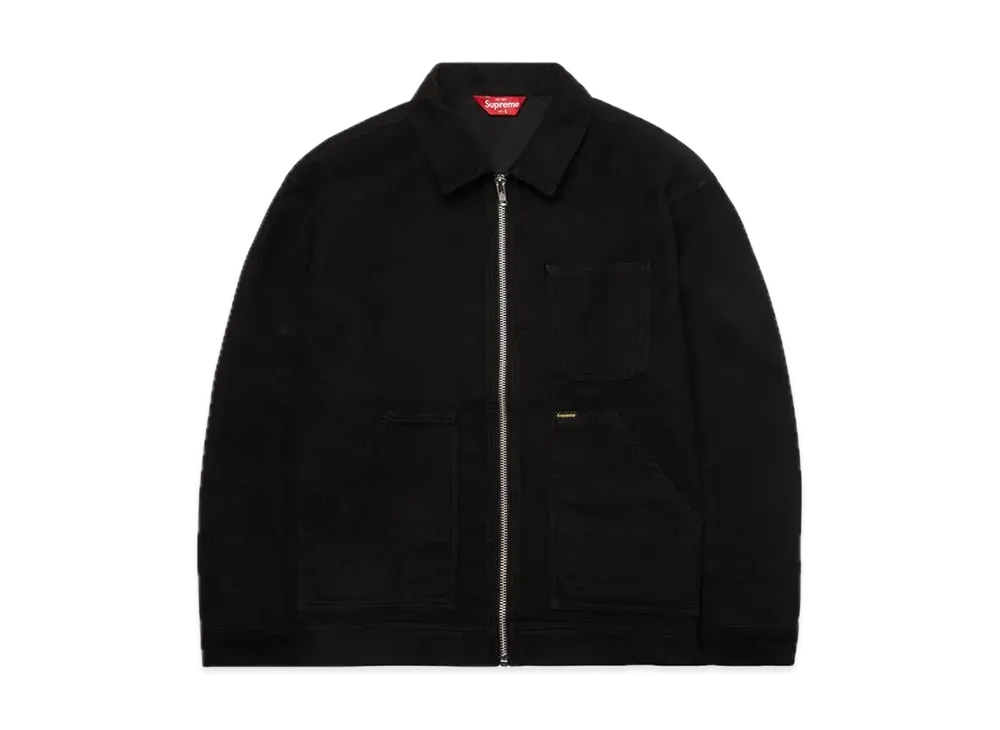 Supreme Moleskin Work Jacket "Black"